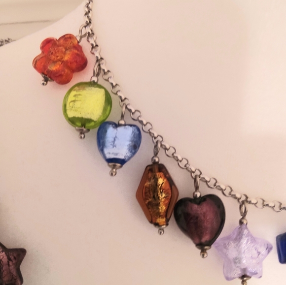 ANTICA MURINA Venezian Made Multicolor Glass Necklace & Bracelet - Picture 10 of 12